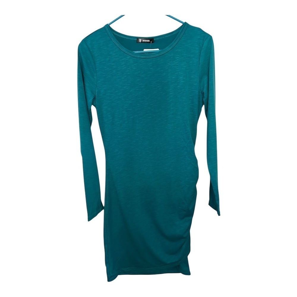 NWT Elegant Teal Long Sleeve Dress